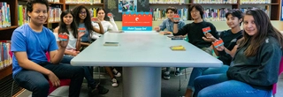 Group of youth at Los Angeles Public Library